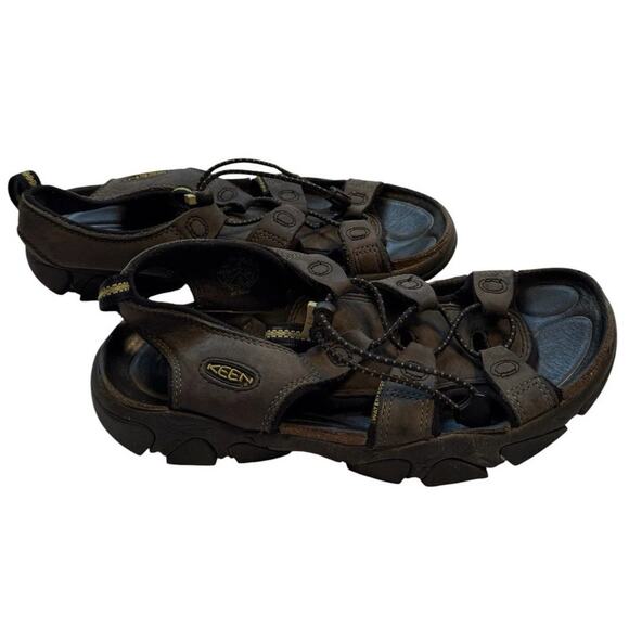 KEEN Newport Brown Leather Sandals Mens 8 Hiking Outdoor Fisherman main image 5